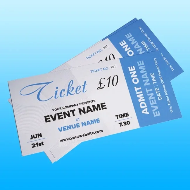 Tickets Printing Poole